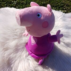Peppa Pig Plush Stuffed Animal Toy Cartoon Heart Dress Valentine's Day Gift